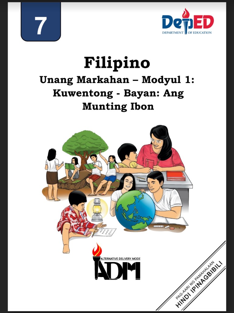 301593-Occidental Mindoro National High School-Filipino 7-Quarter 1-Module 1:Kuwentong Bayan: Ang Munting Ibon